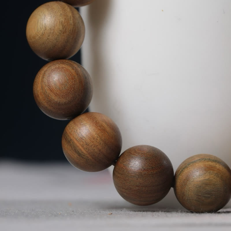 Buddha Stones Green Sandalwood Pixiu Attract Wealth Bracelet - image 10