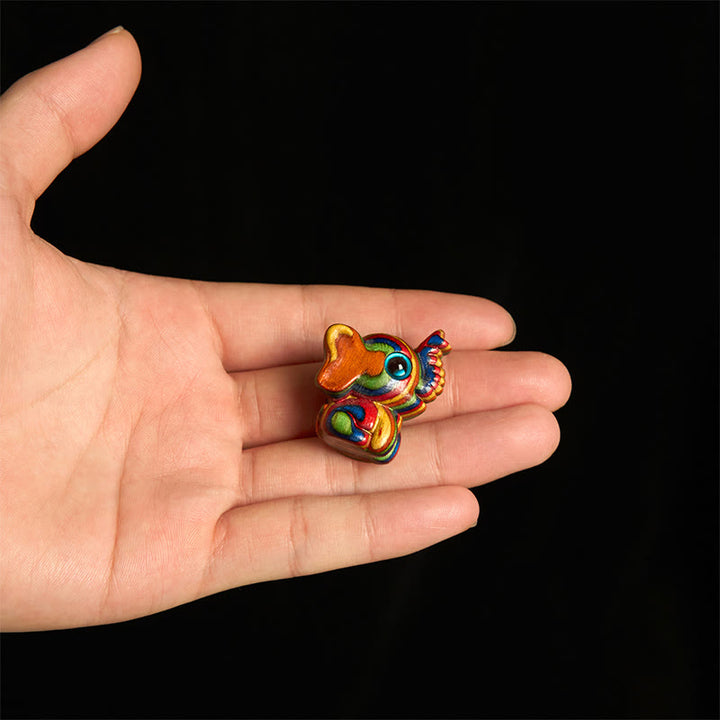 Buddha Stones "Hoping for Strength and Good Fortune" 2Pcs Mini Elephant Includes Gift Message Card - image 10