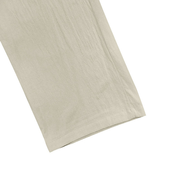 Buddha Stones Casual Plain Color Buttons Men's Cotton Pants With Pockets - image 22