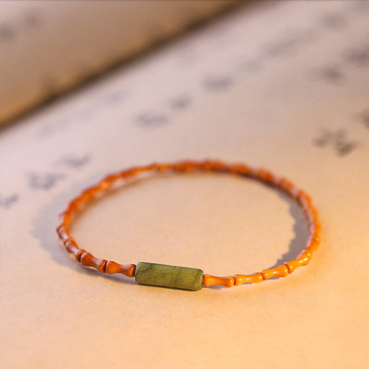 Buddha Stones Ultra-fine Olive Pit Peace Bracelet - image 12