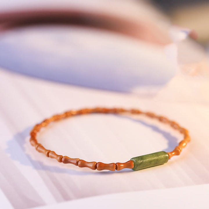 Buddha Stones Ultra-fine Olive Pit Peace Bracelet - image 13