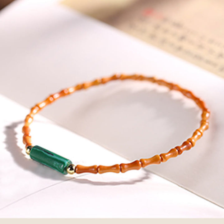 Buddha Stones Ultra-fine Olive Pit Peace Bracelet - image 9