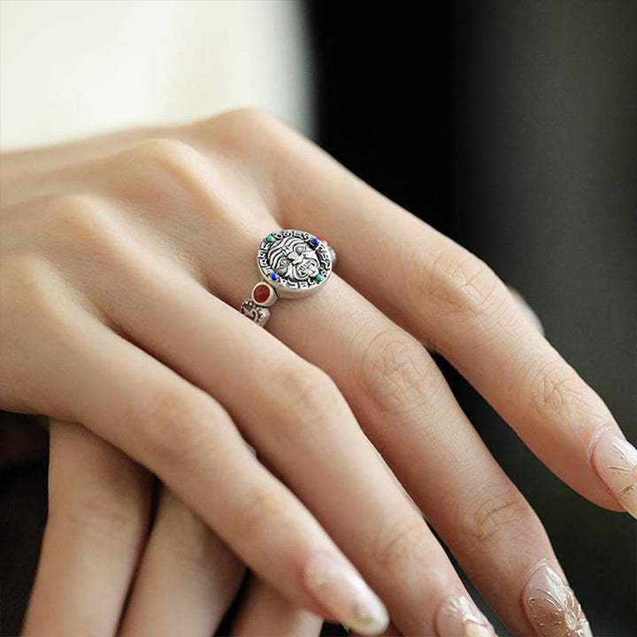 Buddha Stones Zakiram Copper Adjustable Wealth Open Ring - image 6