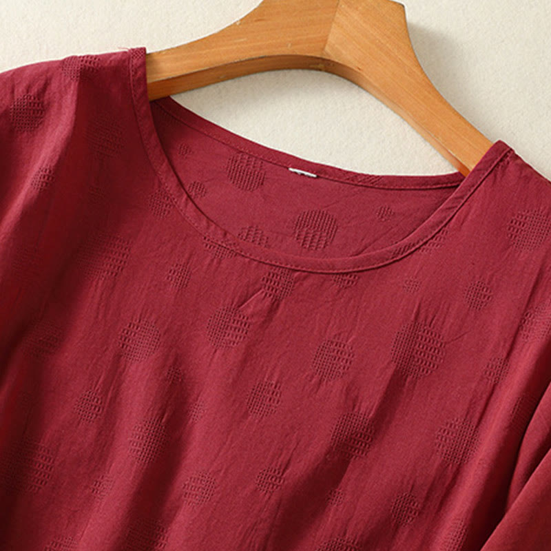 Buddha Stones 2pcs Plain Women's Short Sleeve Shirt Harem Pants Meditation Clothing Set - image 27