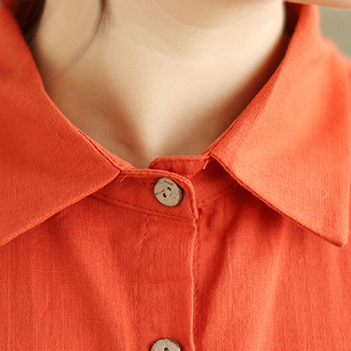 Buddha Stones 2pcs Casual Women's Stand Collar Shirt Loose Pants Meditation Clothing Set - image 16