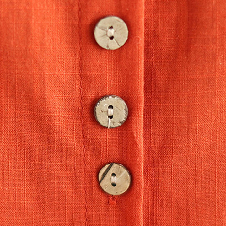 Buddha Stones 2pcs Casual Women's Stand Collar Shirt Loose Pants Meditation Clothing Set - image 19