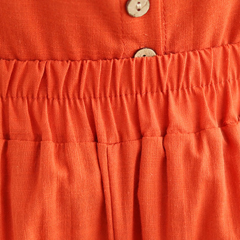 Buddha Stones 2pcs Casual Women's Stand Collar Shirt Loose Pants Meditation Clothing Set - image 18