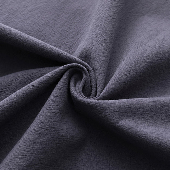 Buddha Stones 2Pcs Chinese Characters Crane Cotton Shirt Pants With Pockets Men's Meditation Cloth Set - image 28