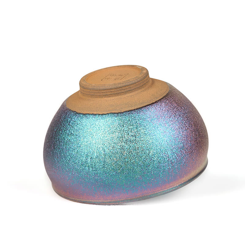 Buddha Stones Handmade Chinese Jianzhan Golden Lotus Flower Ceramic Teacup Kung Fu Tea Cup 150ml - image 9