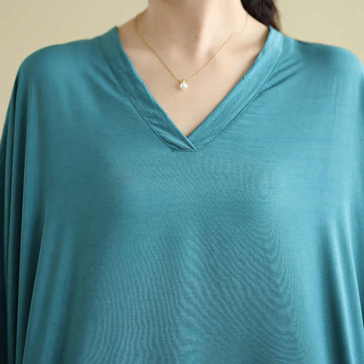 Buddha Stones Retro Casual Solid Color Long Sleeve Cotton Linen Maxi Dress With Pockets - image 20