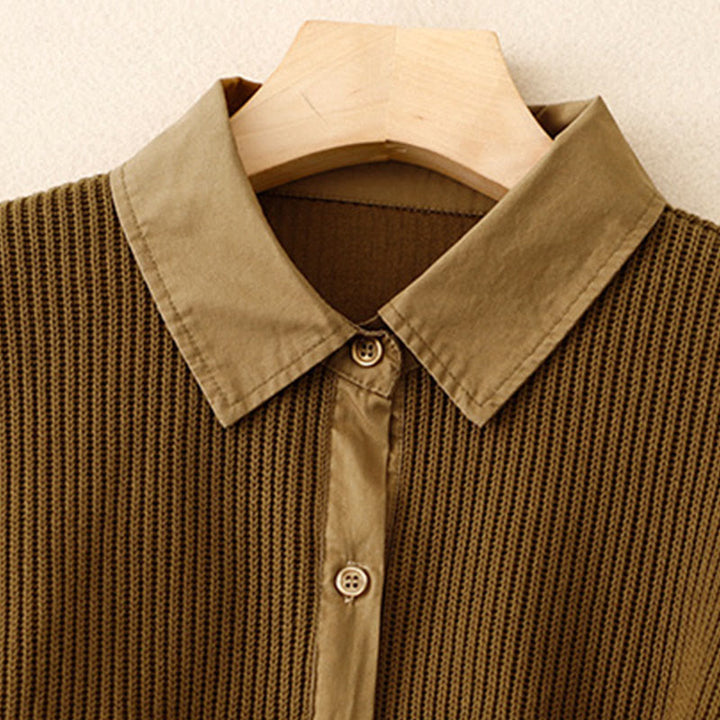 Buddha Stones Plain Stand Collar Women's Cotton Corduroy Jacket - image 1