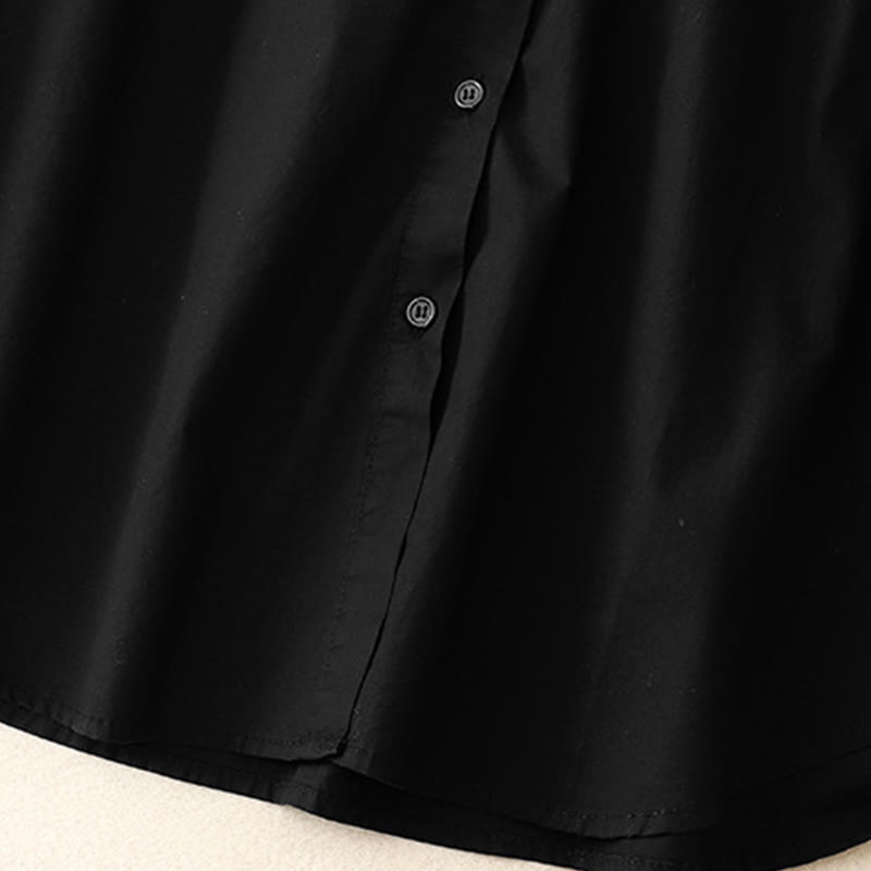 Buddha Stones Plain Stand Collar Women's Cotton Corduroy Jacket - image 9