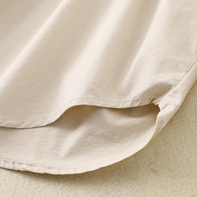 Buddha Stones Plain Stand Collar Women's Cotton Corduroy Jacket - image 13