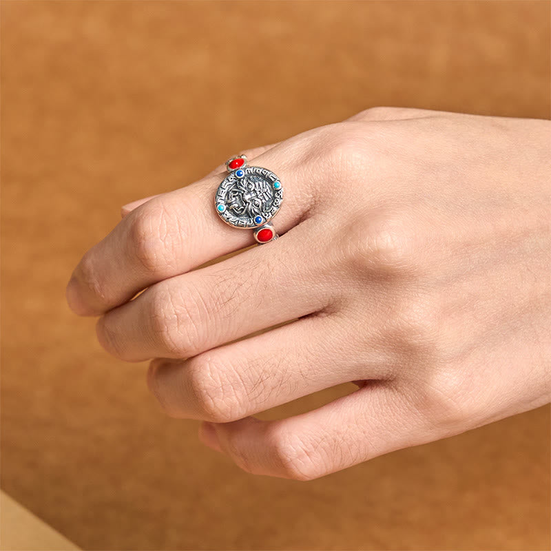 Buddha Stones Zakiram Copper Adjustable Wealth Open Ring - image 3