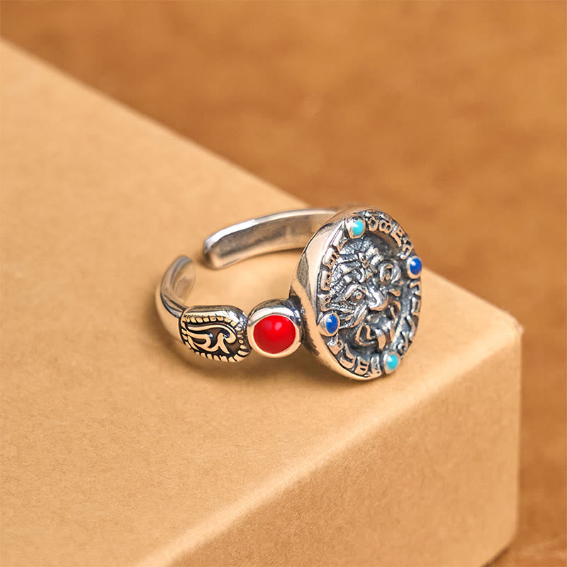 Buddha Stones Zakiram Copper Adjustable Wealth Open Ring - image 1