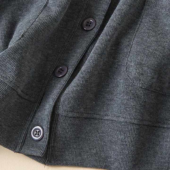 Buddha Stones Plain Buttons Women's Cotton Hooded Jacket With Pockets - image 3