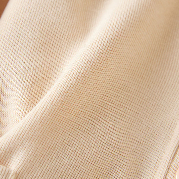 Buddha Stones Plain Buttons Women's Cotton Hooded Jacket With Pockets - image 13