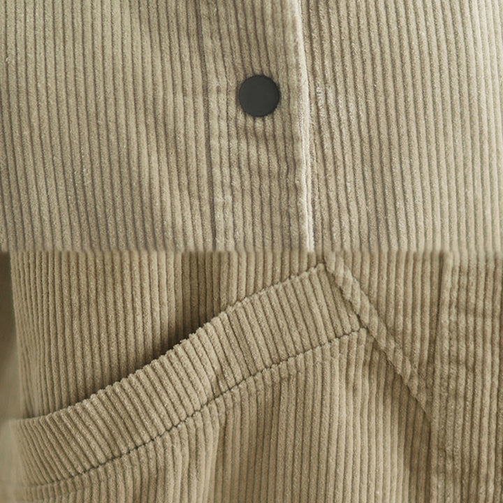 Buddha Stones Plain Sleeveless Women's Cotton Vest Corduroy Waistcoat With Pockets - image 7