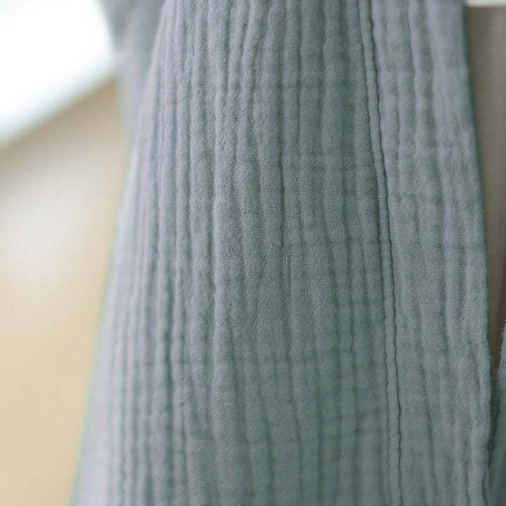 Buddha Stones Plain Long Sleeve Zen Meditation Cotton Linen Jacket With Pockets - image 25