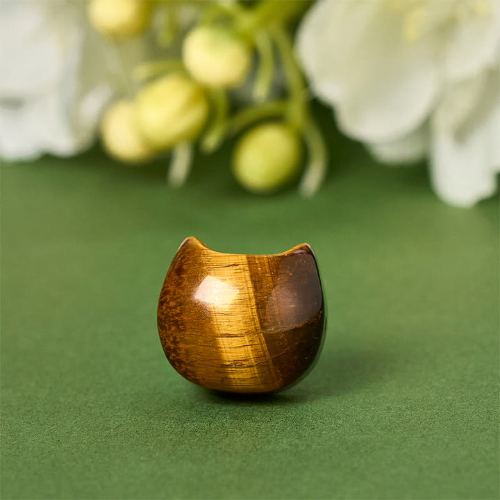 Buddha Stones 925 Sterling Silver Cat Tiger Eye Protection Bracelet - image 8