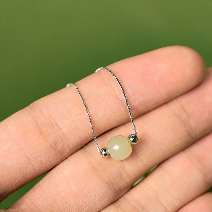 Buddha Stones 925 Sterling Silver Natural Jade Bead Abundance Chain Bracelet - image 21