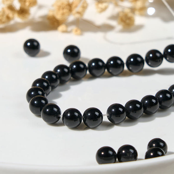 Buddha Stones Black Cat Natural Black Onyx Protection Bracelet - image 10