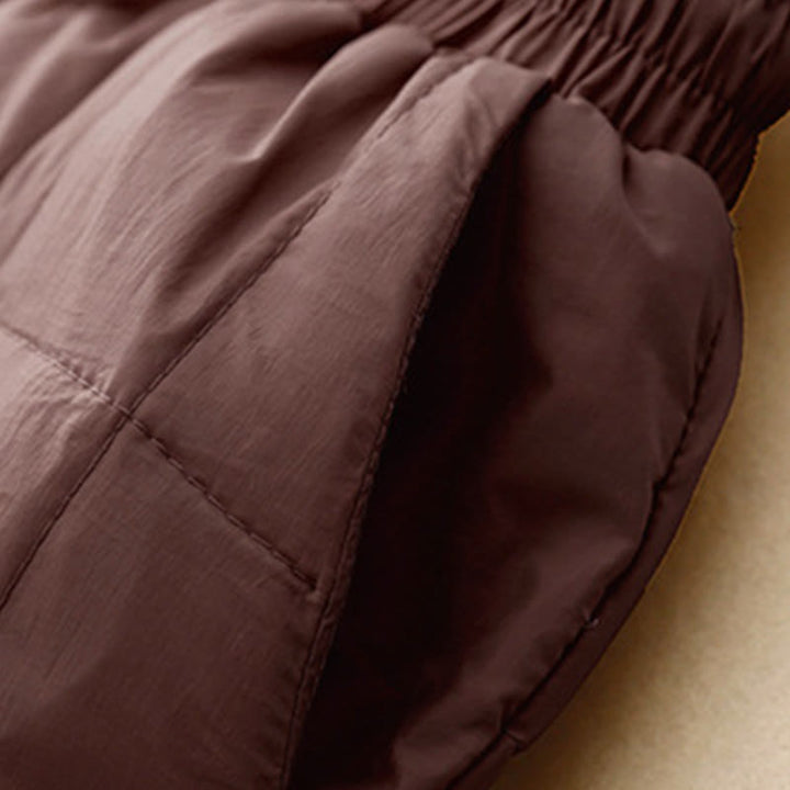 Buddha Stones Winter Drawstring Leg Opening Design Women's Cotton Pants With Pockets - image 11