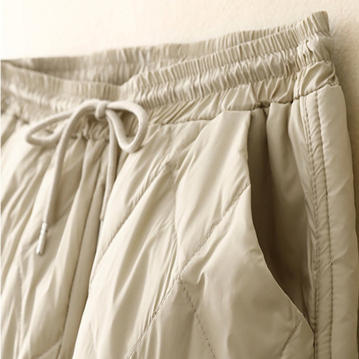 Buddha Stones Casual High Waist Drawstring Design Women's Wide Leg Cotton Pants With Pockets - image 10