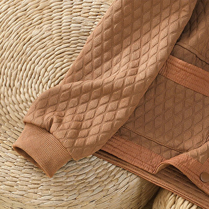 Buddha Stones Retro Plain Women's Cotton Long Sleeve Jacket With Pockets - image 27