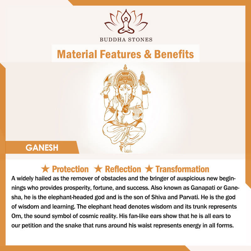 Buddha Stones Ganesh Elephant Stainless Steel Protection Necklace Pendant - image 6