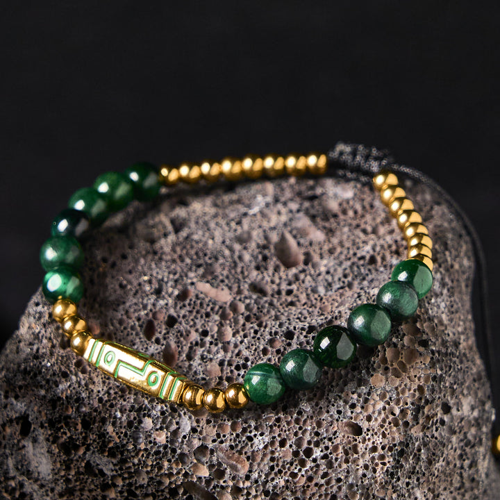 Buddha Stones Cute Bone Pattern Tiger Eye Courage Beads Bracelet - image 10