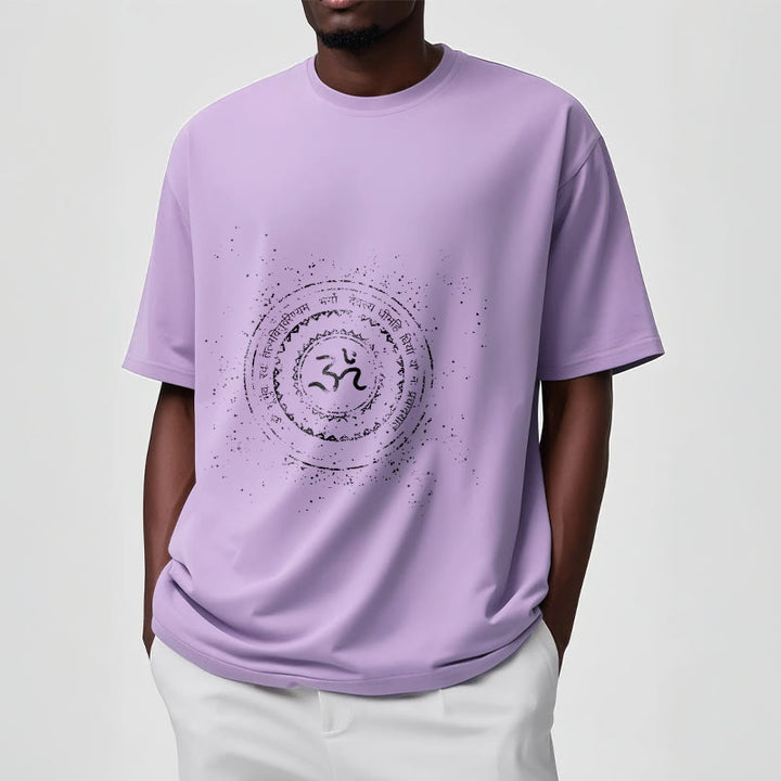 Buddha Stones Mandala Om Symbol Mantra Pattern Tee Cotton T-shirt - image 17