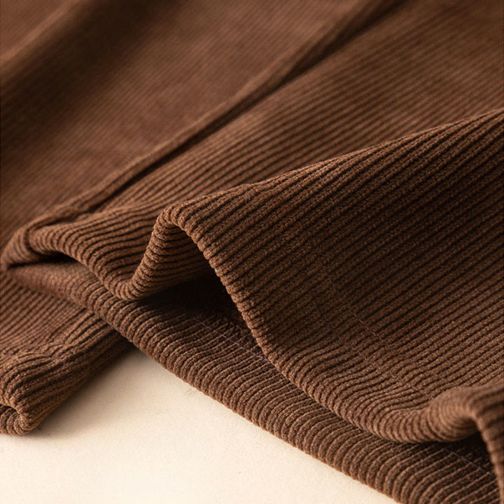 Buddha Stones Women's Fall Pure Color Wide Leg Cotton Pants With Pockets - image 8