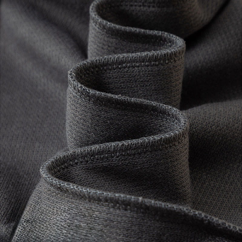 Buddha Stones Women's Fall Pure Color Wide Leg Cotton Pants With Pockets - image 2