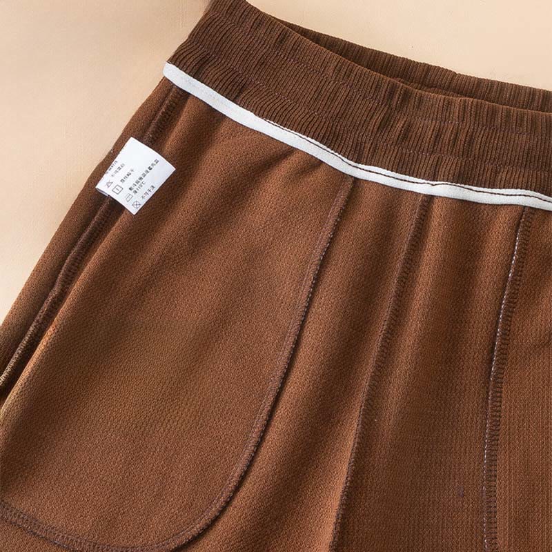 Buddha Stones Women's Fall Pure Color Wide Leg Cotton Pants With Pockets - image 7