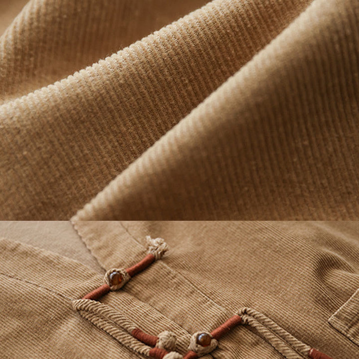 Buddha Stones Women's Cotton Long Sleeve Corduroy Jacket With Pockets - image 8