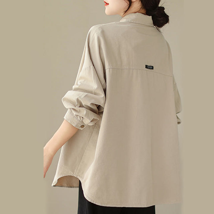 Buddha Stones Casual Solid Color Women's Long Sleeve Jacket With Pockets - image 14