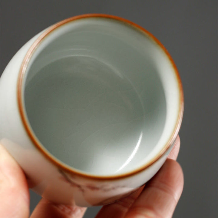 Buddha Stones Cute Cat Branches Teacup Kung Fu Tea Cup With Gift Box - image 15