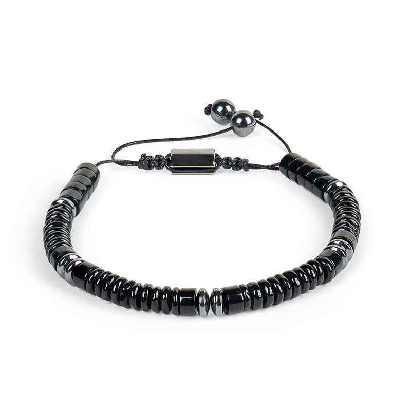 Buddha Stones Small Black Obsidian Green Aventurine Grey Jasper Tiger Eye Strength Rope Bracelet - image 4