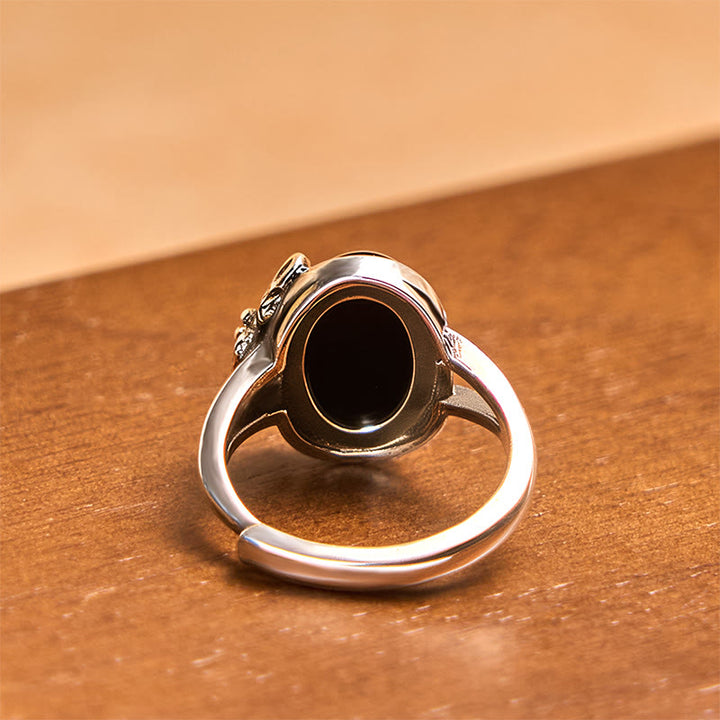 Buddha Stones Copper Rose Flower Adjustable Self Care Ring - image 3