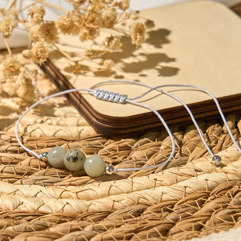 Buddha Stones Natural Labradorite Bead Rope Healing Bracelet - image 2