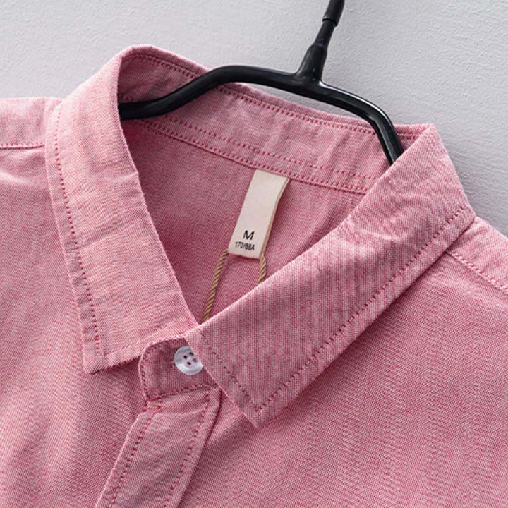 Buddha Stones Solid Color Long Sleeve Buttons Down Design Men Cotton Shirt Clothing - image 21