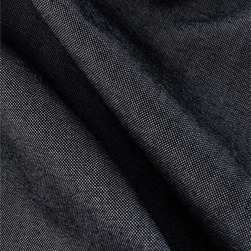 Buddha Stones Solid Color Long Sleeve Buttons Down Design Men Cotton Shirt Clothing - image 5