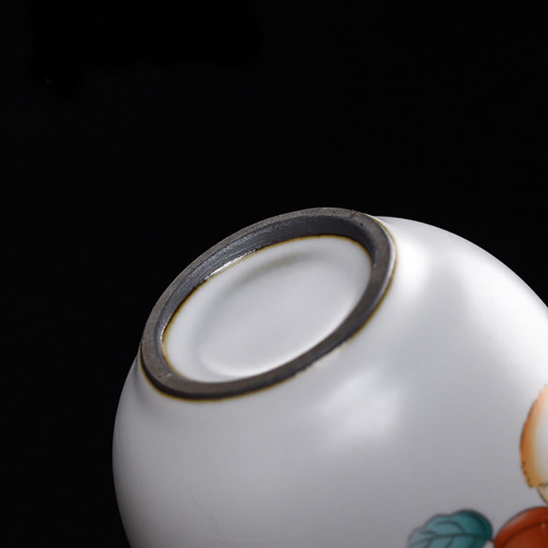 Buddha Stones Cute Lying Cat Branches Teacup Kung Fu Tea Cup - image 10