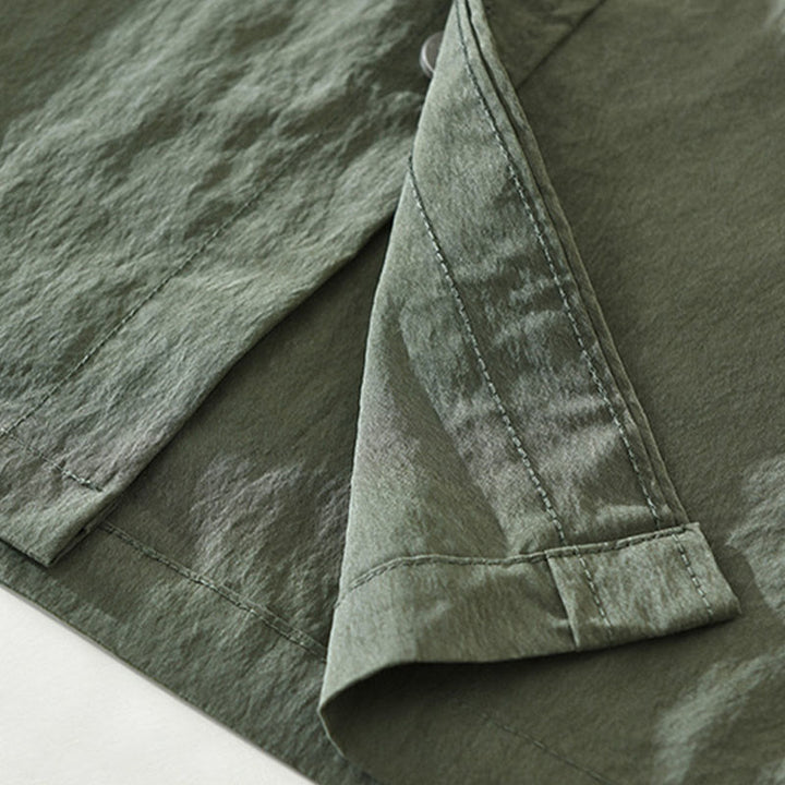 Buddha Stones Daily Long Sleeve Buttons Simple Design Men's Shirt With Pockets - image 11