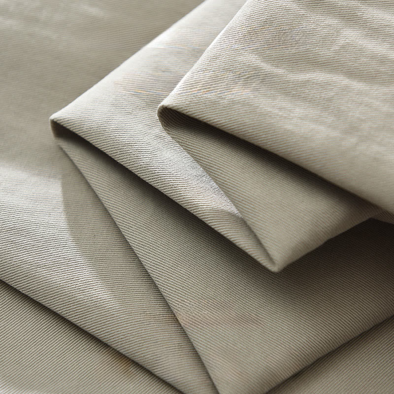 Buddha Stones Daily Plain Buttons Design Men's Long Sleeve Pure Cotton Shirt With Pockets - image 10