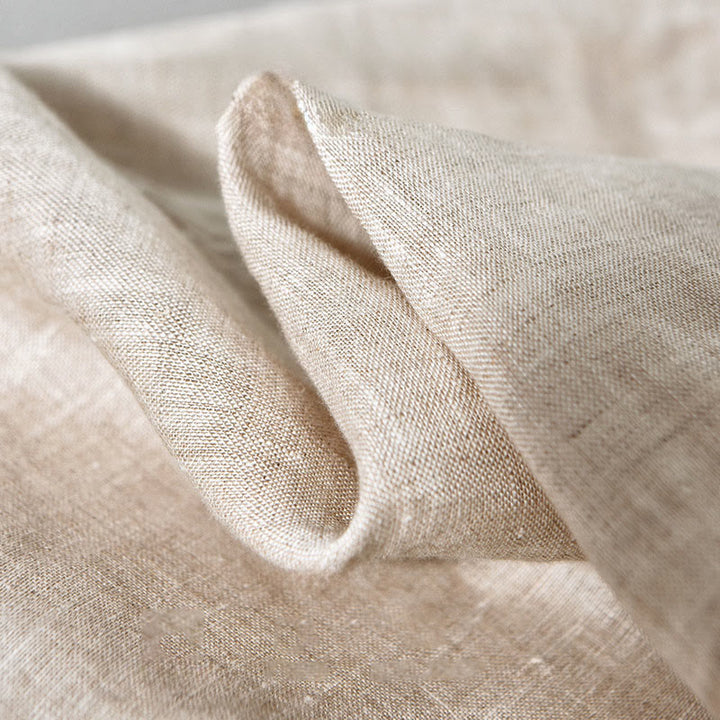 Buddha Stones Simple Fall Long Sleeve Buttons Design Linen Men's Shirts - image 8