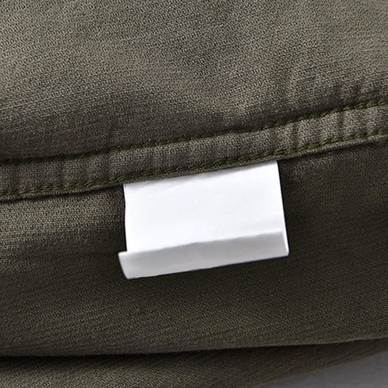 Buddha Stones Plain Button Down Cotton Corduroy Men's Long Sleeve Jacket - image 21