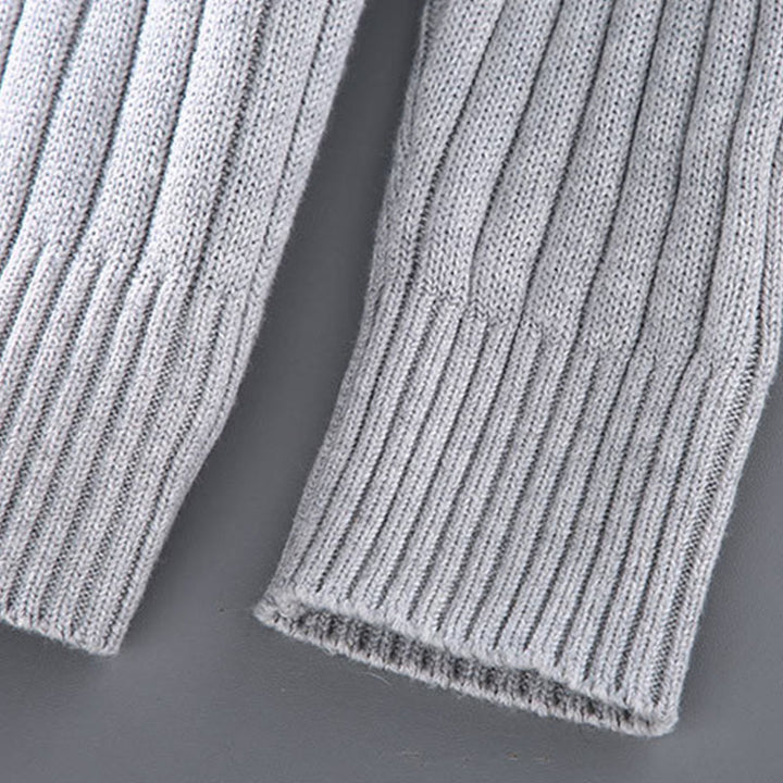 Buddha Stones Spring Plain Zipper Design Cotton Men's Long Sleeve Mock Neck Jacket - image 7