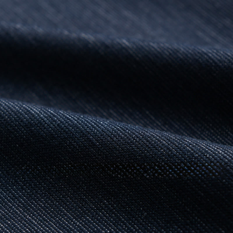 Buddha Stones Fall Pure Color Buttoned Detail Lapel Men's Long Sleeve Jacket - image 7